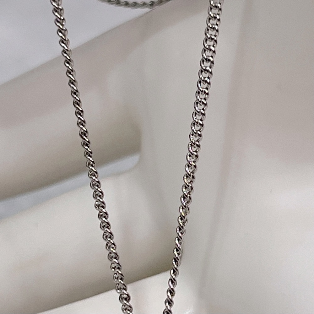GUESS Silver Rhinestone Initial 'D' Necklace - Picture 9 of 11
